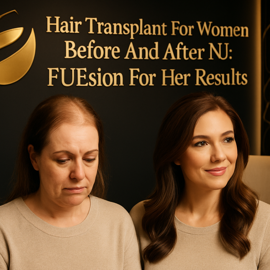 HAIR TRANSPLANT FOR WOMEN BEFORE AND AFTER NJ: FUESION FOR HER DELIVERS PERMANENT NATURAL RESULTS