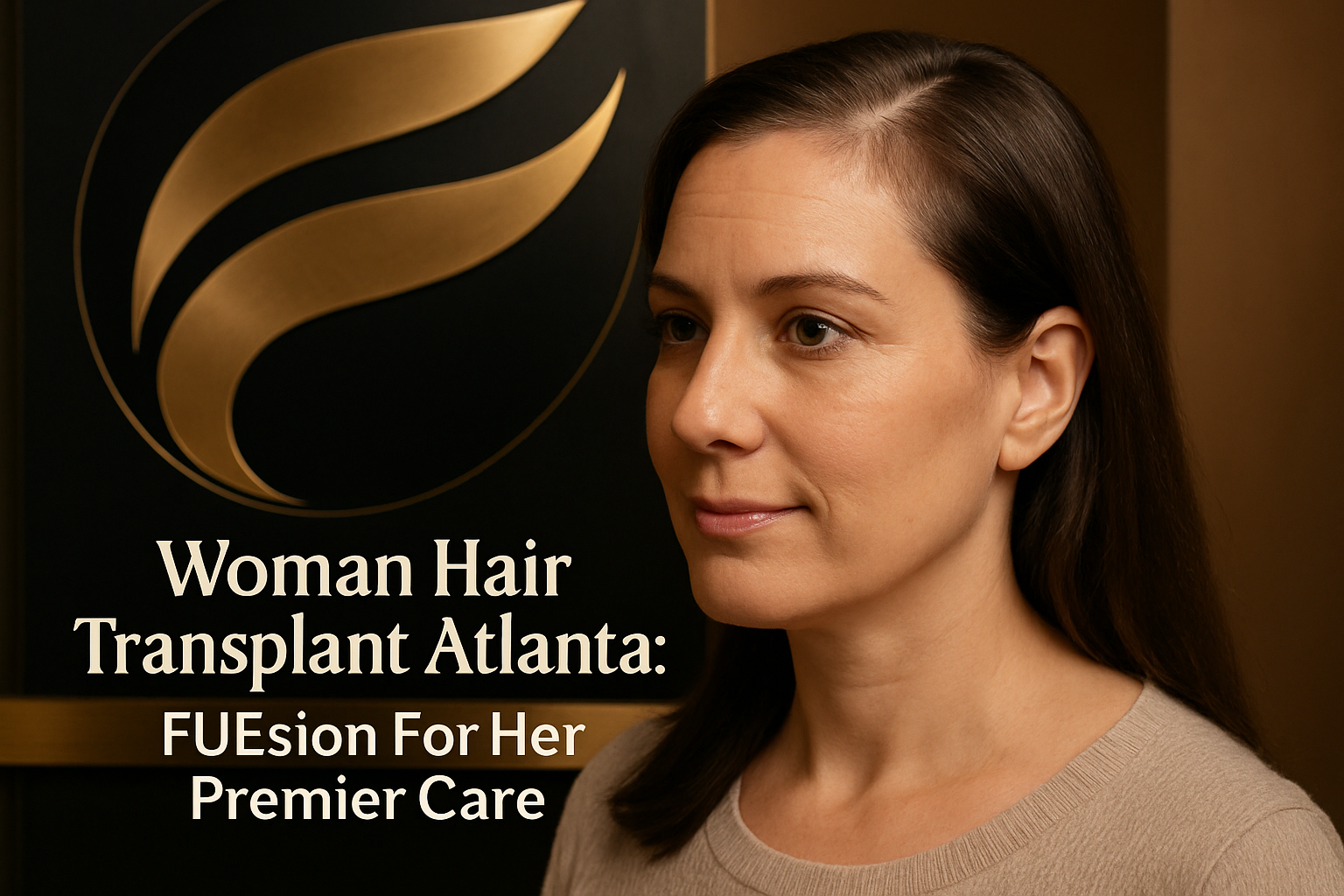 WOMAN HAIR TRANSPLANT ATLANTA: FUESION FOR HER — BEFORE AND AFTER