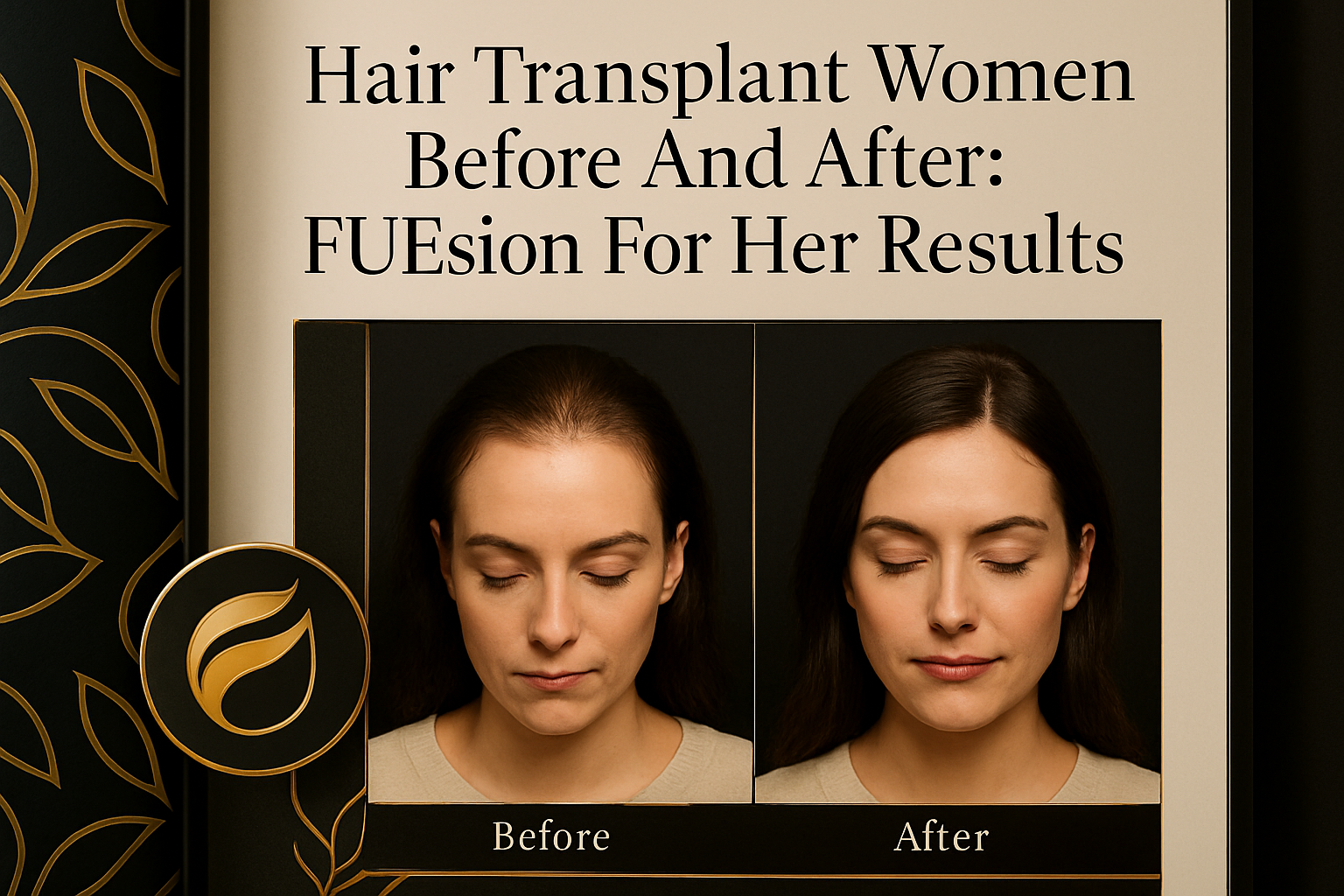 HAIR TRANSPLANT WOMEN BEFORE AND AFTER: FUESION FOR HER TRANSFORMATIONS