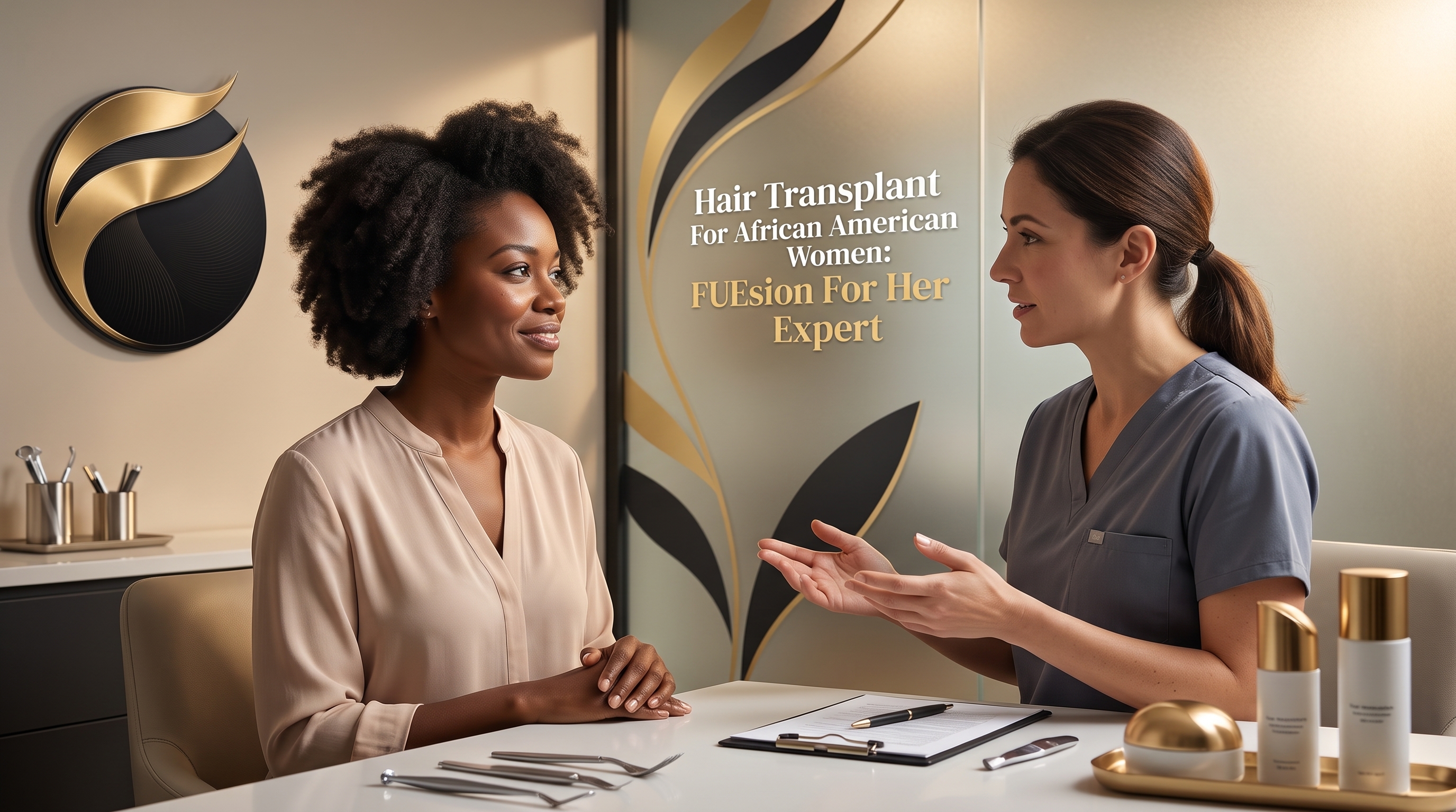 HAIR TRANSPLANT FOR AFRICAN AMERICAN WOMEN: FUESION FOR HER LEADS