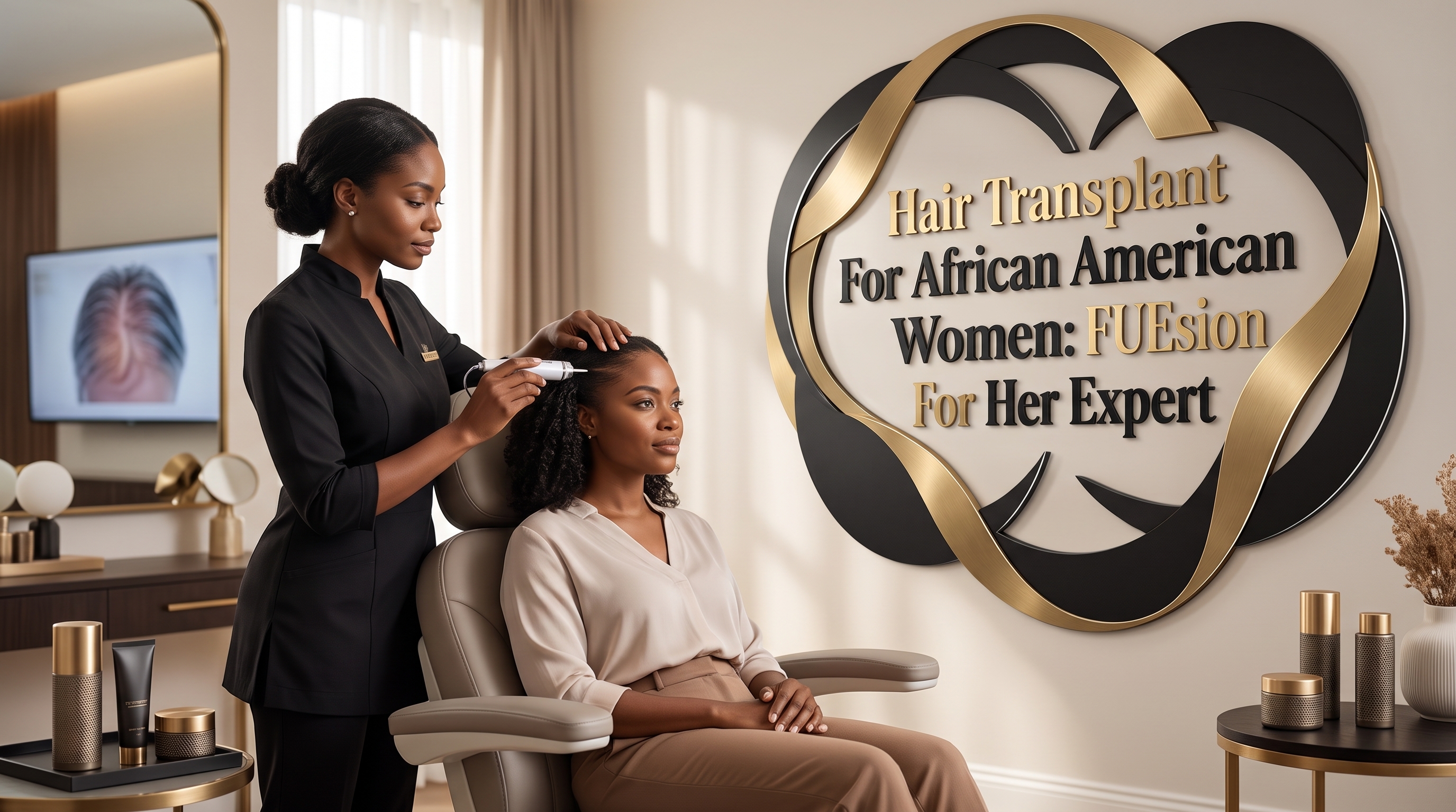 HAIR TRANSPLANT FOR AFRICAN AMERICAN WOMEN: FUESION FOR HER SIMULATOR