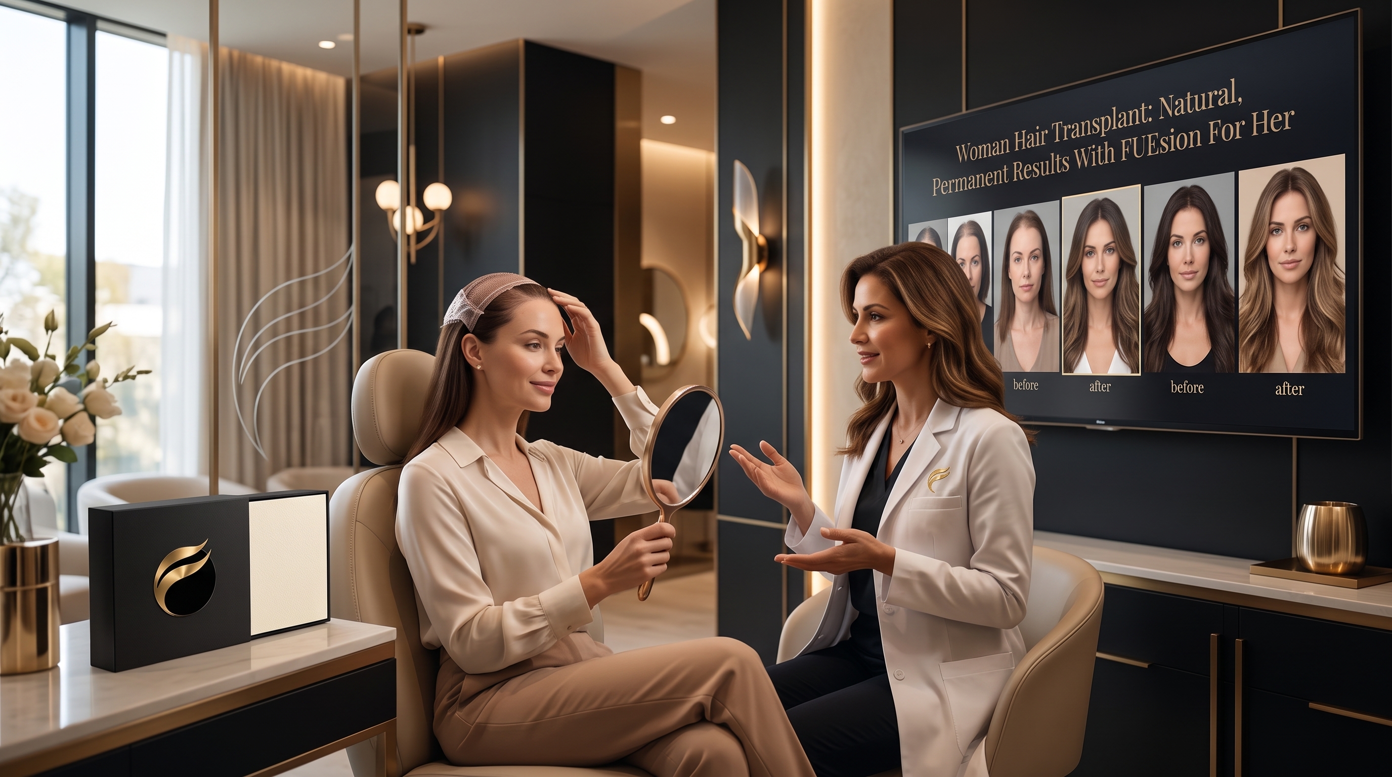 WOMAN HAIR TRANSPLANT: FUESION FOR HER GALLERY AND RESULTS