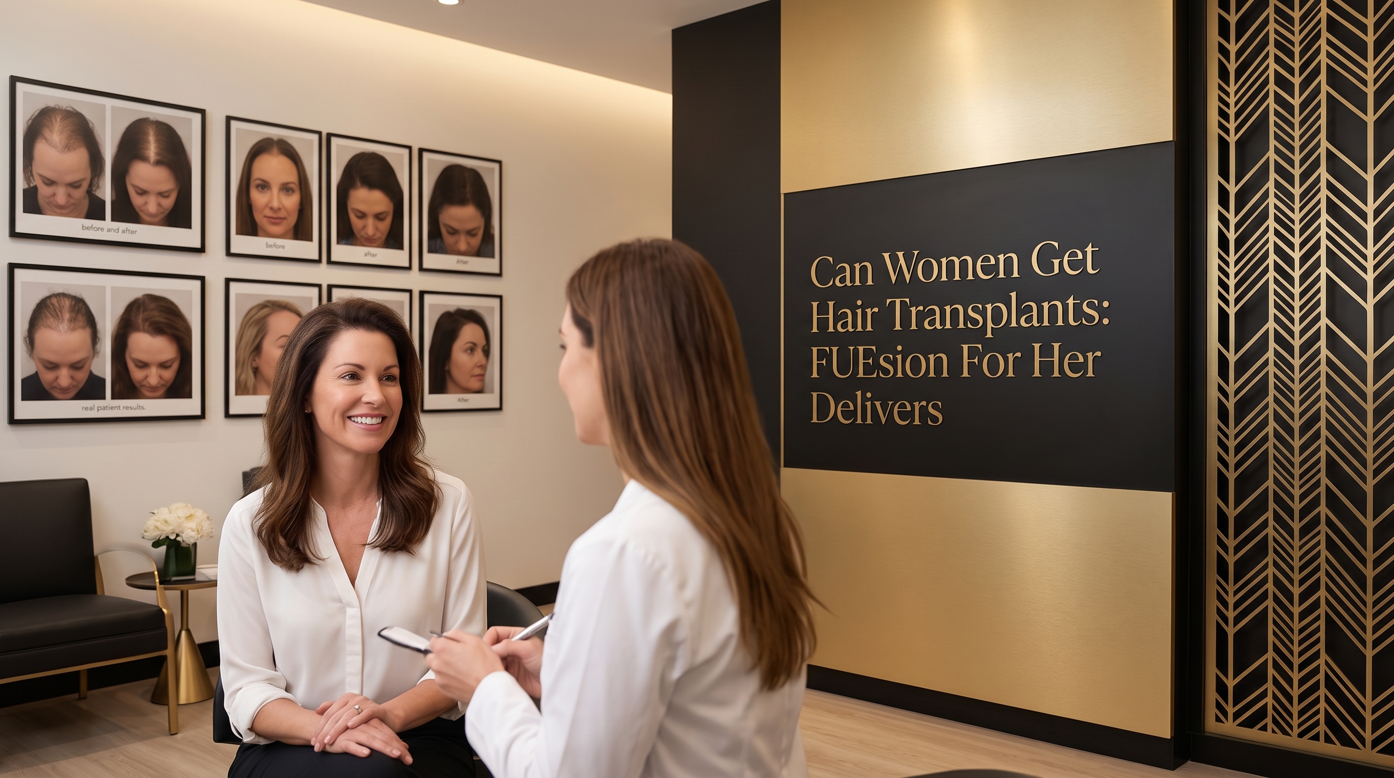 CAN WOMEN GET HAIR TRANSPLANTS: FUESION FOR HER SHOWCASES REAL PATIENT RESULTS