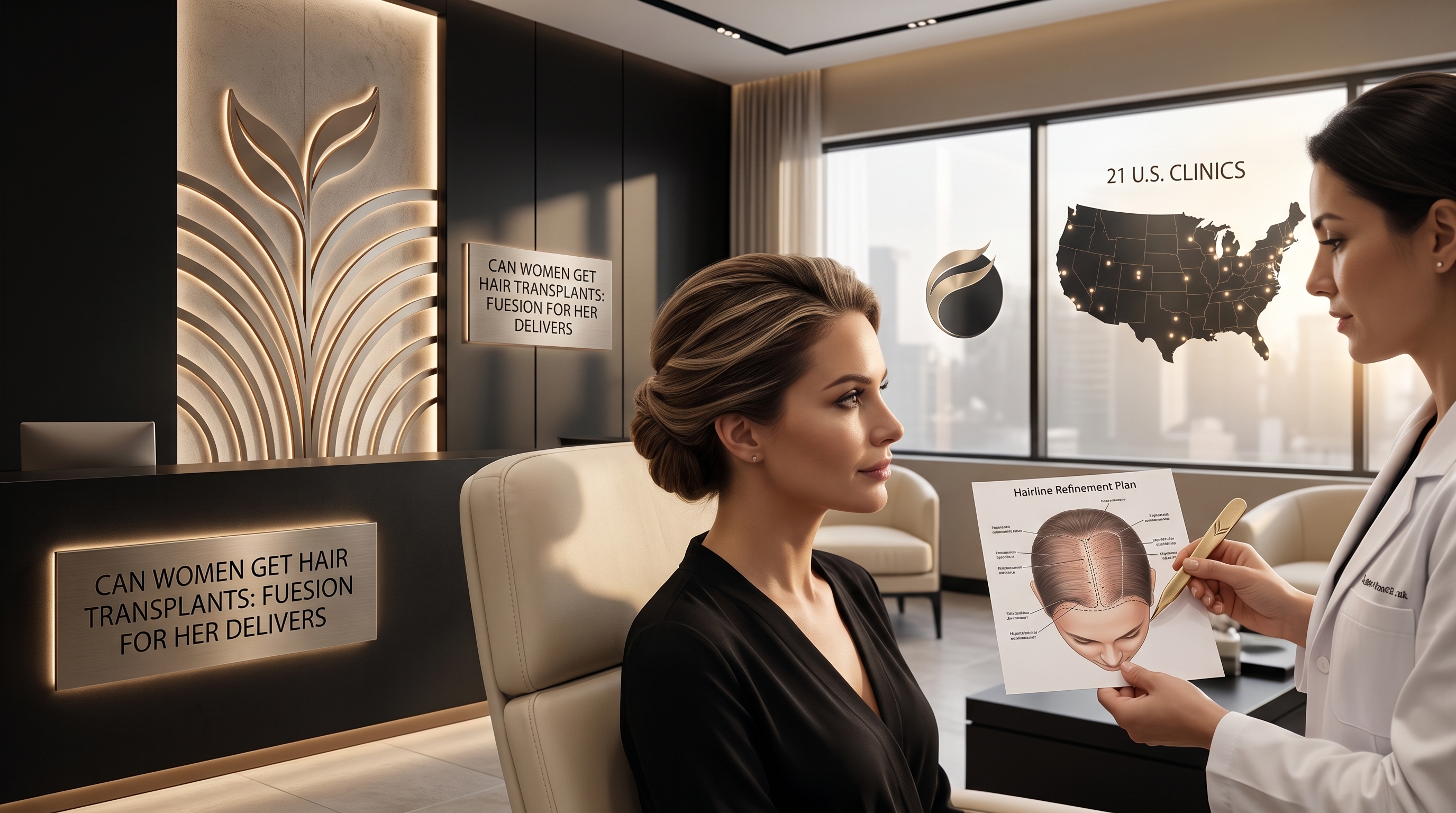 CAN WOMEN GET HAIR TRANSPLANTS: FUESION FOR HER AVAILABLE ACROSS 21 U.S. CLINICS
