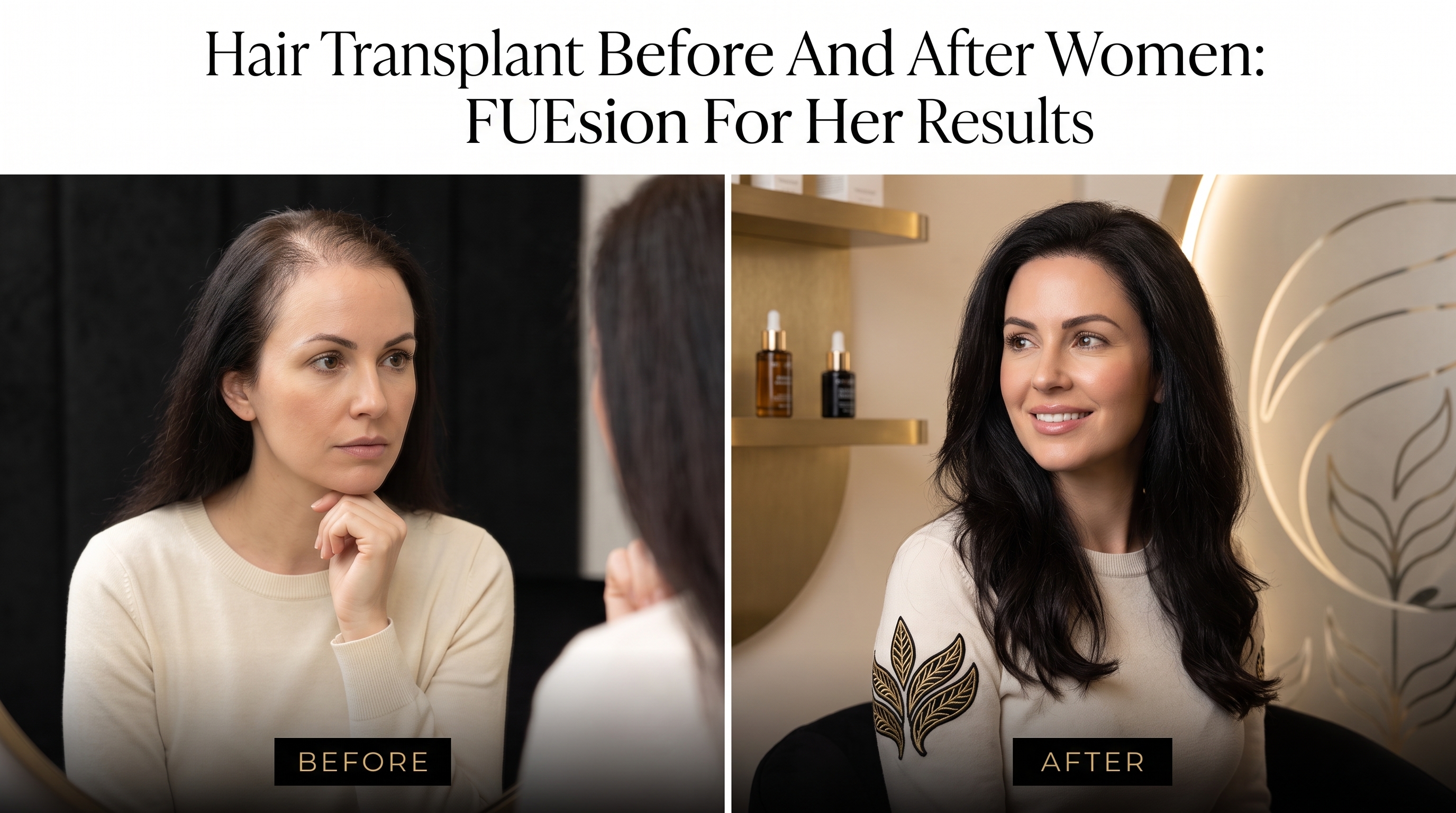 HAIR TRANSPLANT BEFORE AND AFTER WOMEN: FUESION FOR HER DELIVERS REAL TRANSFORMATIONS