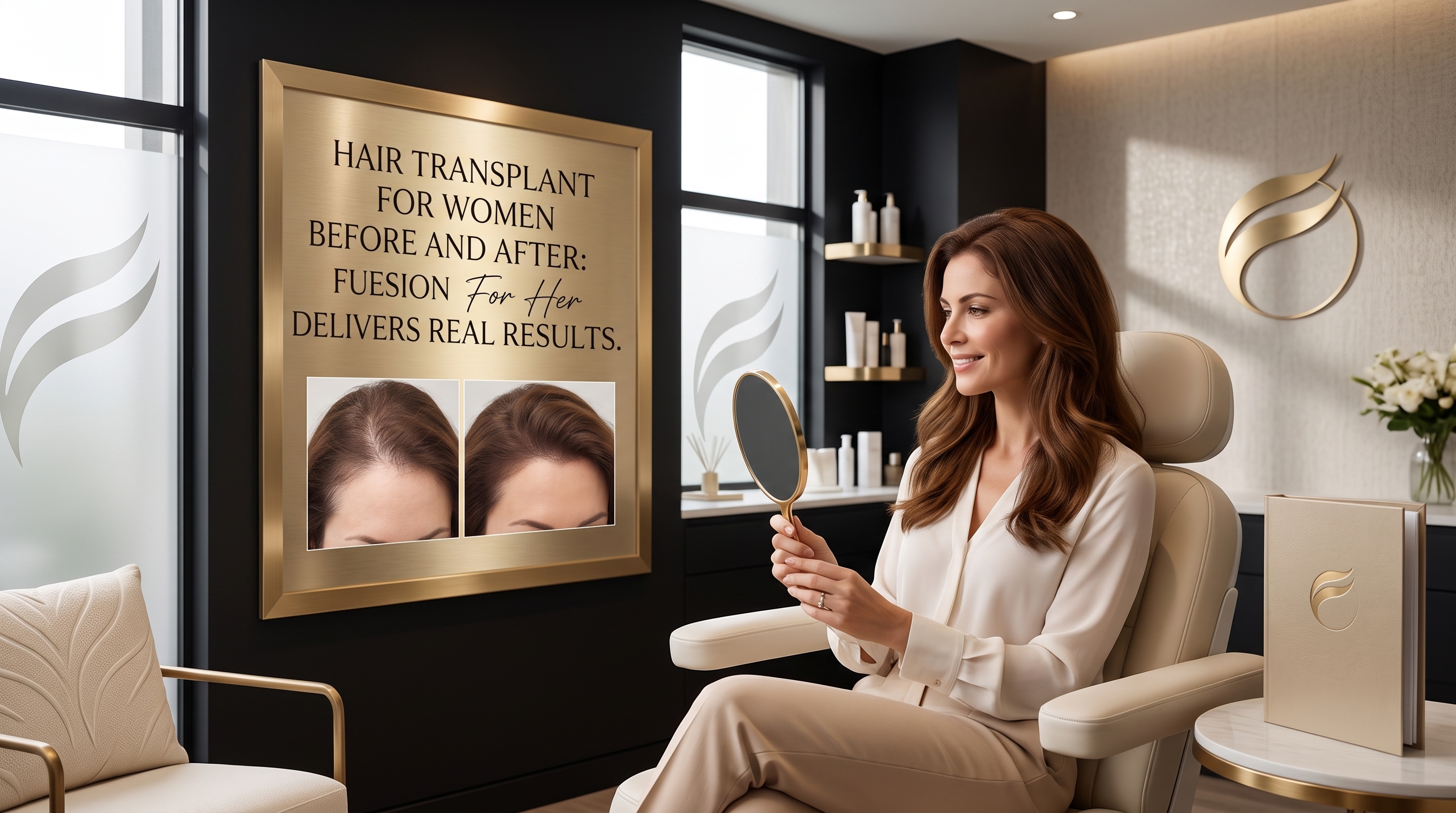 HAIR TRANSPLANT FOR WOMEN BEFORE AND AFTER: FUESION FOR HER DELIVERS REAL RESULTS