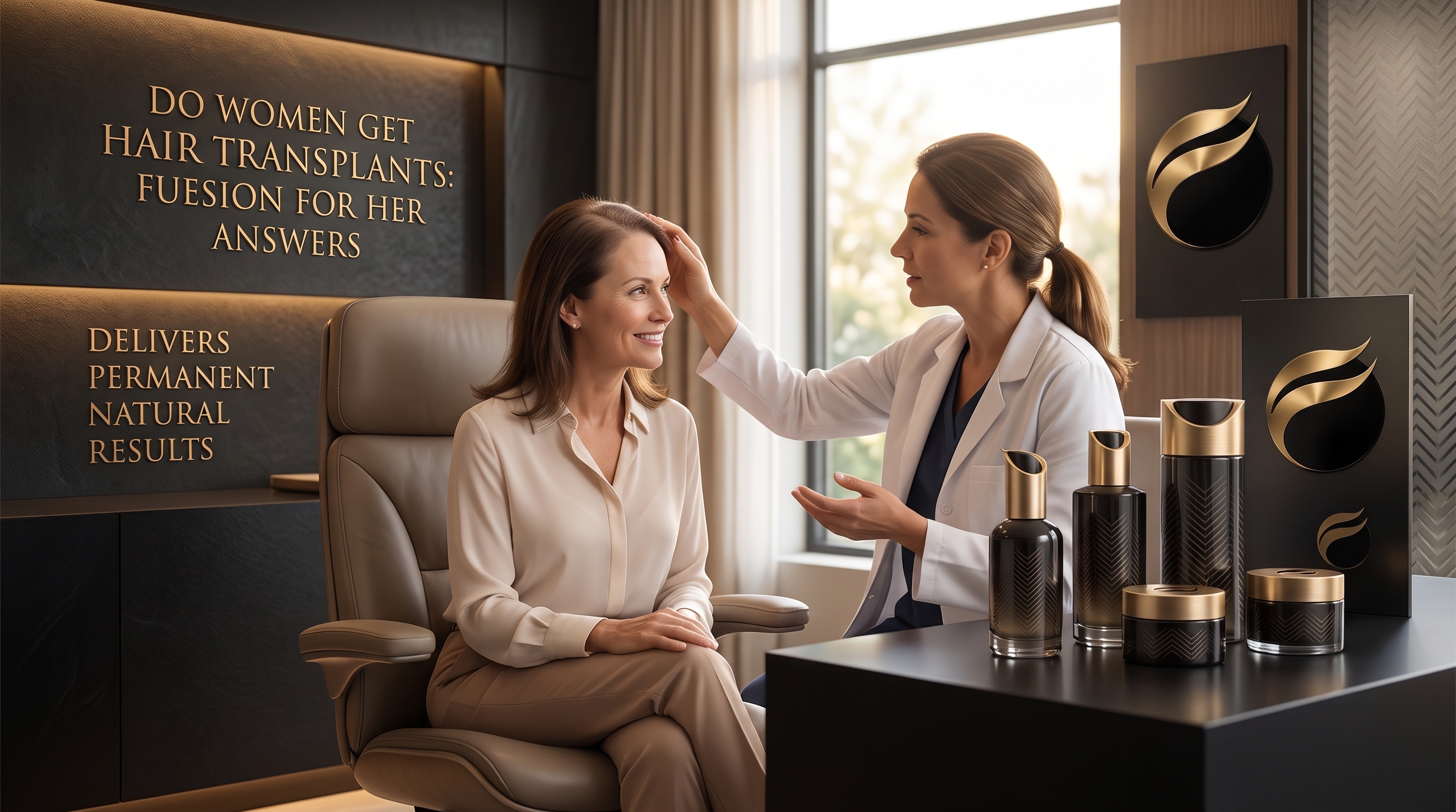 DO WOMEN GET HAIR TRANSPLANTS: FUESION FOR HER DELIVERS PERMANENT NATURAL RESULTS