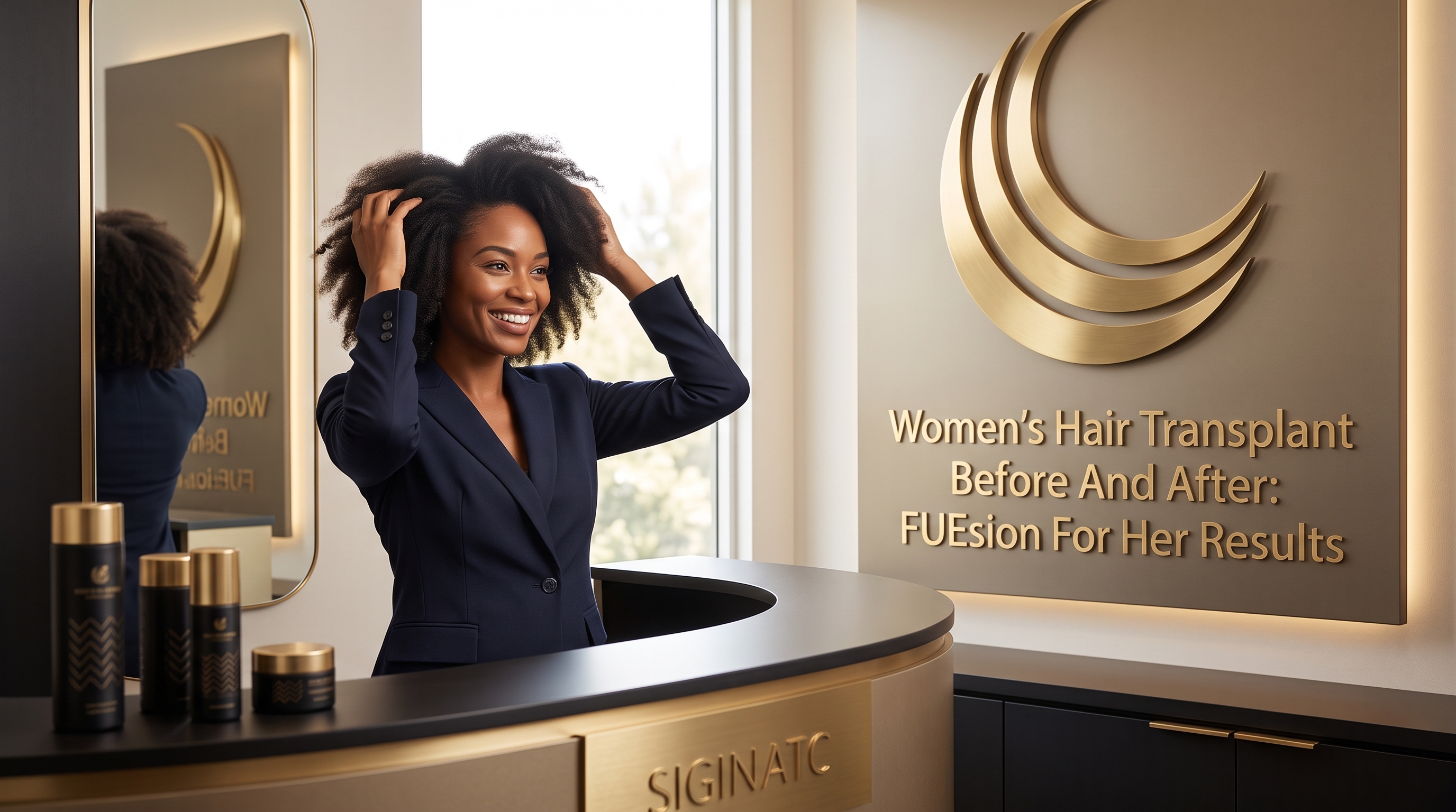 Women's Hair Transplant Before And After: FUEsion For Her Results