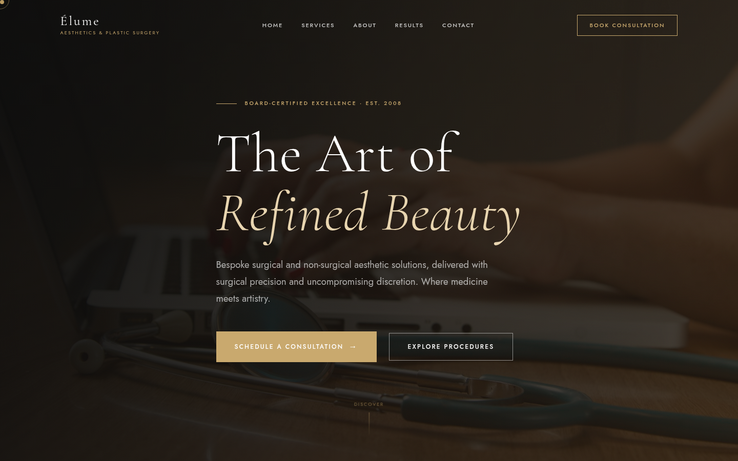 Dark Theme Med Spa