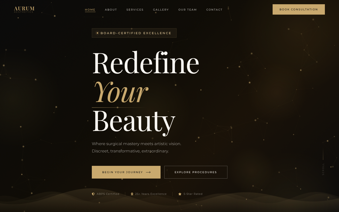 A Premium Particle and Waves Effect Elegant Multi-age MedSpa Theme